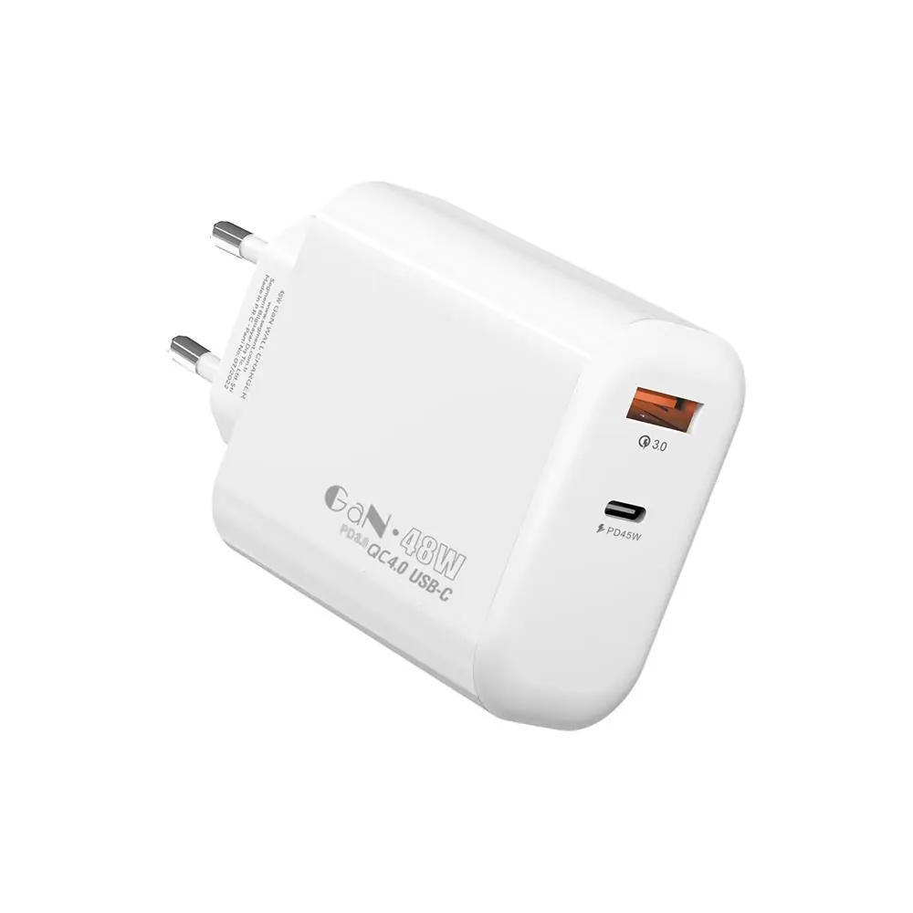 S-link SL-EC69 GAN PD 65W - QC 18W Type USB-C +USB A Hızlı Beyaz EV-NOTEBOOK Şarj Adaptör 1