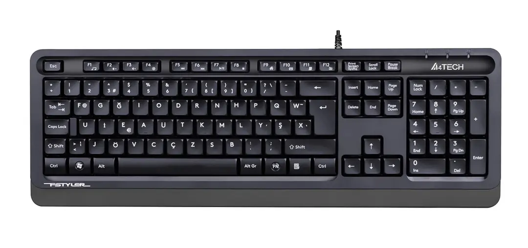 A4 Tech Fk10 F Usb Fsytyler Gri Tr Fn-Multimedya Klavye 1