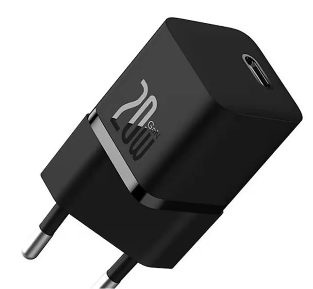 Baseus CCGN050101 GaN5 Series 20W PD Ultra Hızlı Type-C Şarj Aleti Mini Adaptör 1
