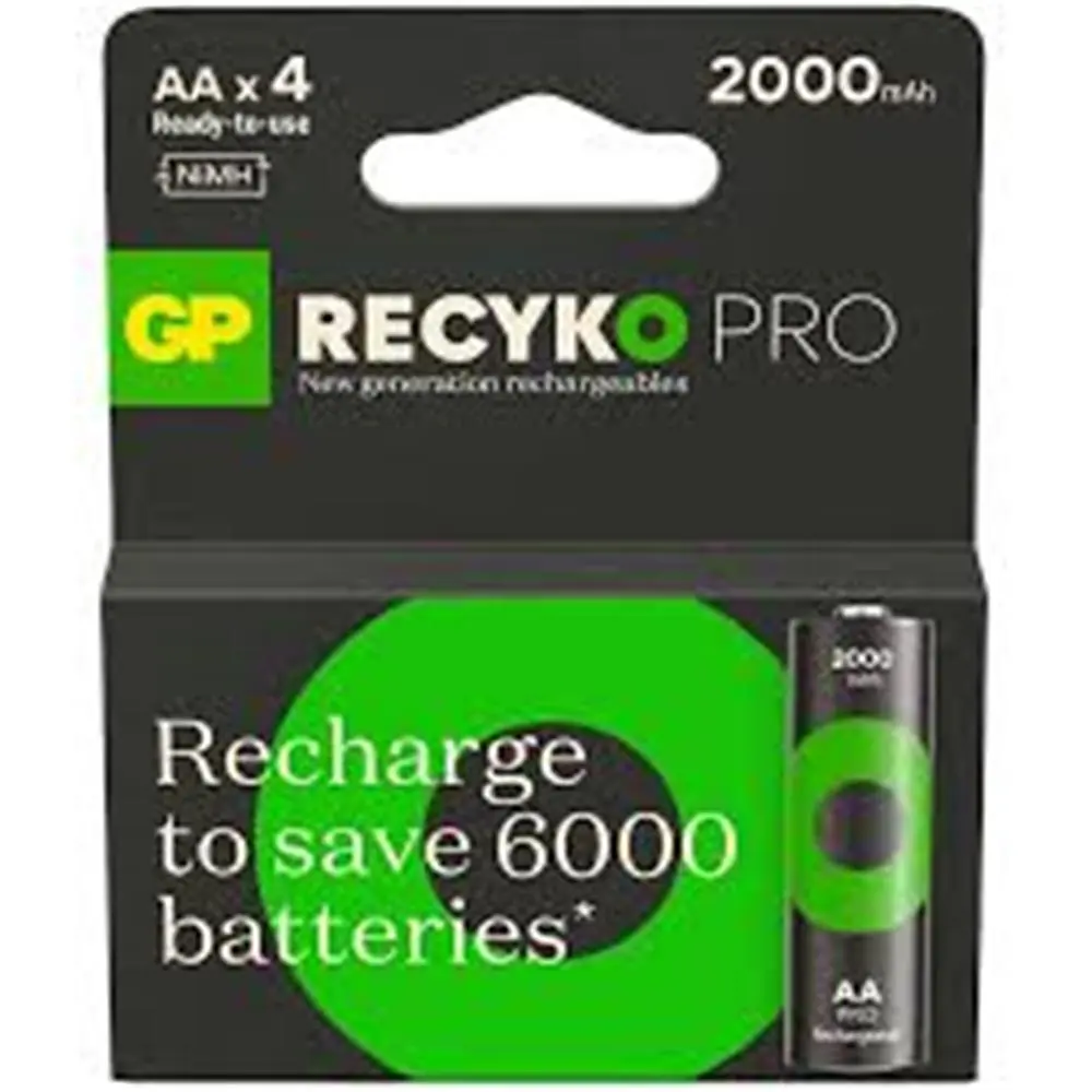 GP AA 2100 mAh Şarjlı Kalem Pil 4'lü Paket ReCyko Pro GP210AAHCBEM-2GB4 1