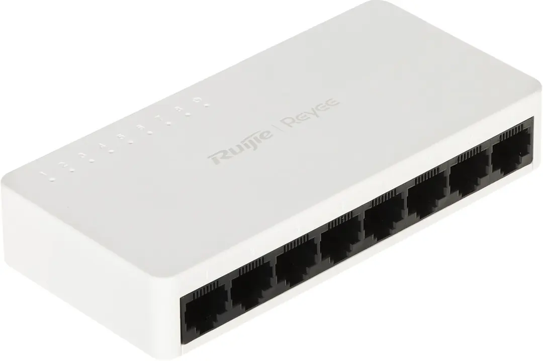 Ruijie Reyee RG-ES08F 8 Portlu, 10-100 Fast Ethernet Tak Çalıştır Switch Plastik Kasa 1