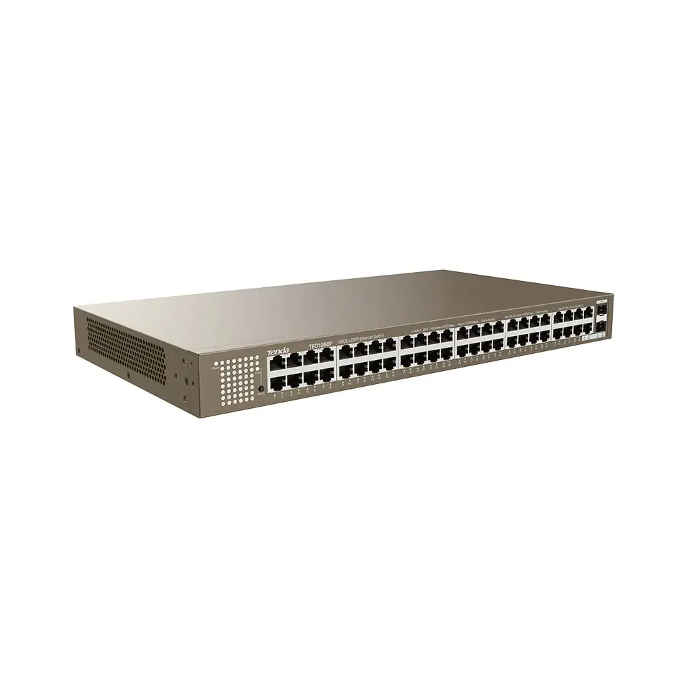 Tenda TEG1050F 48 Port 10-100-1000 Mbps + 2 Port SFP Switch Çelik Kasa Rack Mount 1