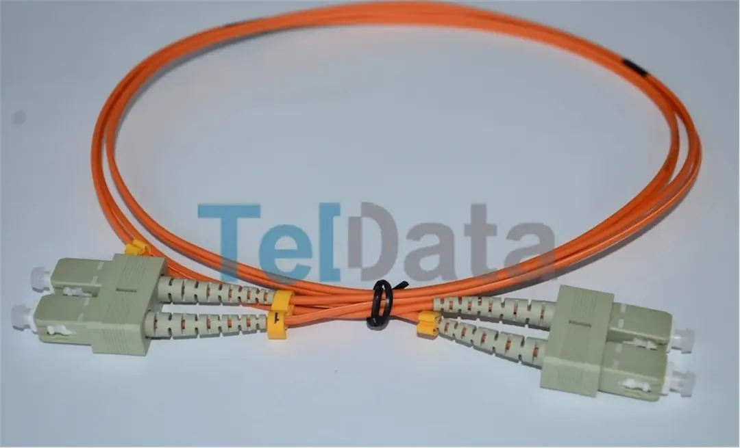 TELDATA TLD-SCOM22 SC-UPC-SC-UPC MM DX OM2 2 METRE FIBER OPTIK PATCHCORD 1