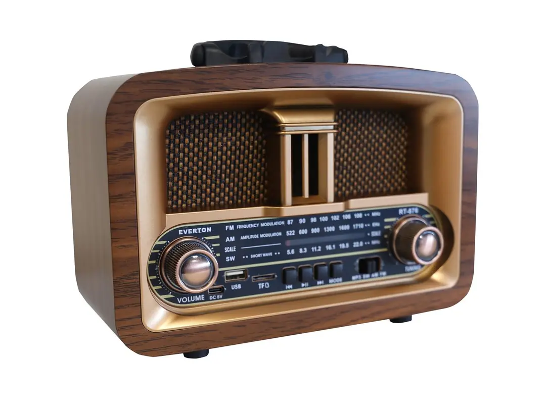 Everton Rt-876 Bluetooth Fm-Usb-Tf-Aux Şarjlı Nostaljik Radyo 1