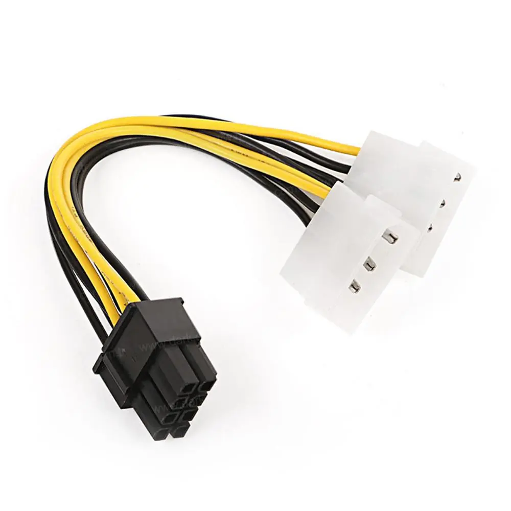 Dark DK-CB-P104 2x Molex 4Pin to 6+2Pin PCI-E Dönüştürücü Kablo 1