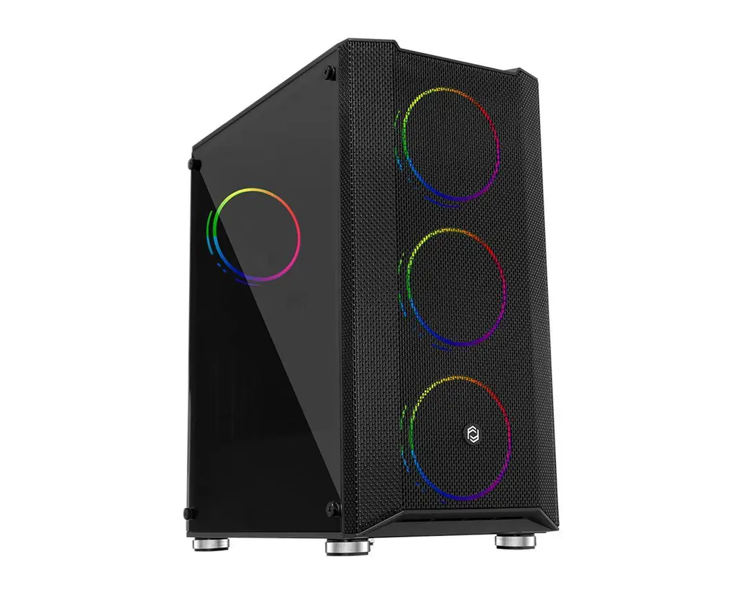 Frisby FC-9405G PANDA Gaming Kasa (Double Slim Ring RGB Fan + 650W 80+) 1