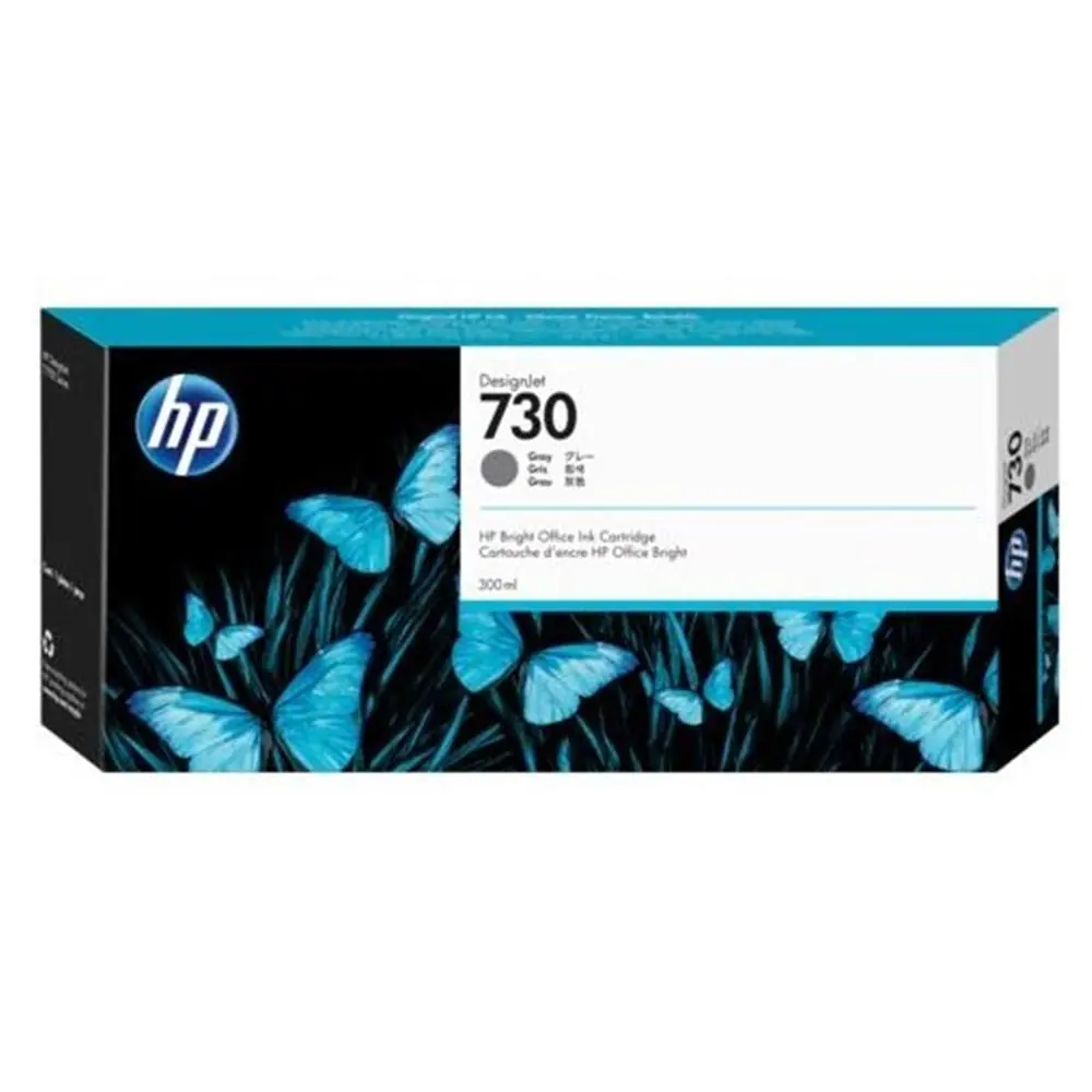 HP 730 Gray Gri 300 Ml Plotter Kartuşu P2V72A 1