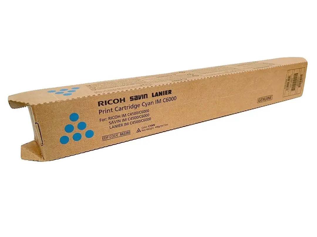 Ricoh IM C6000 Cyan Mavi Orjinal Fotokopi Toneri IM C4500-5500 22.500 Sayfa 1