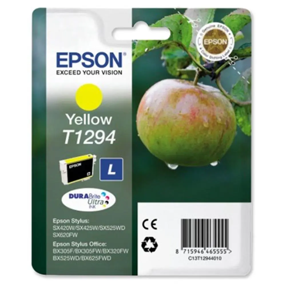 Epson BX305-320 SX425 Yellow Sarı Mürekkep Kartuş T12944022 1