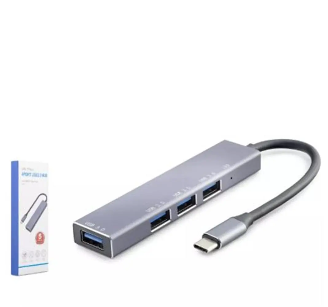 HADRON HDX7043 TYPE-C HUB 4-USB3.0 GRİ 1