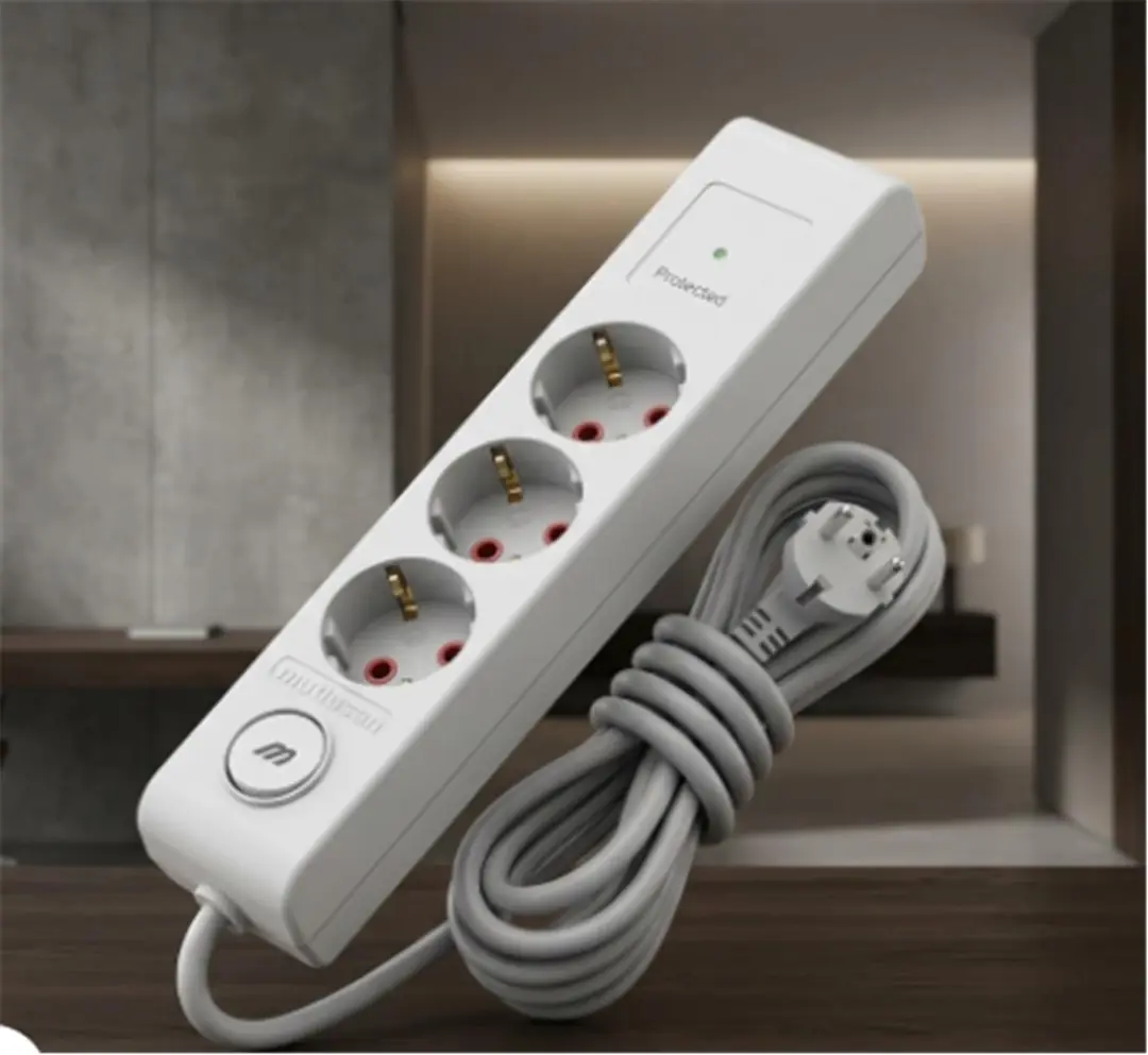 Mutlusan Ri-Tech 3lü 3mt Anahtarlı Şok Korumalı Grup Priz (001 175 370002 03 00)
