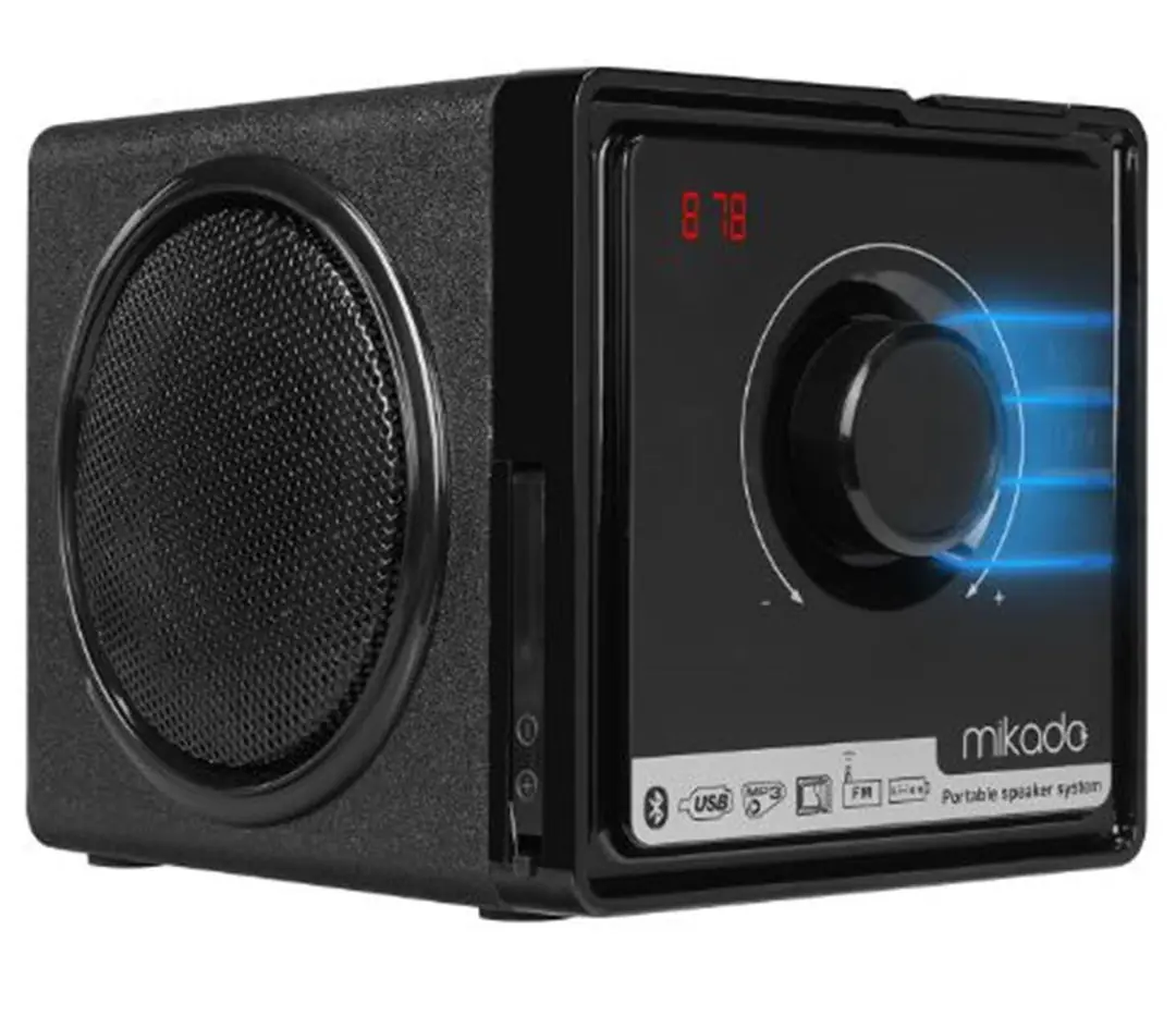 Mikado BT-236 3W+3W Siyah SD+MMC+Fm Radyo Destekli Bluetooth Müzik Kutusu Aux Grişli