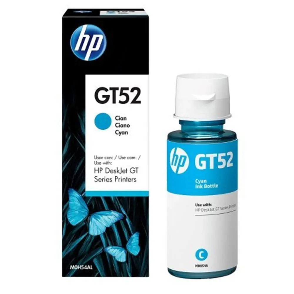 HP GT52 Cyan Mavi Mürekkep M0H54AE 1