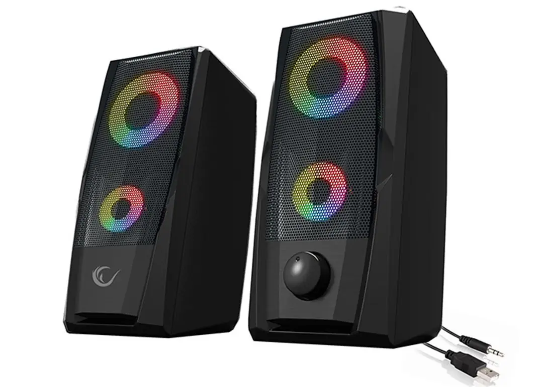 Rampage RMS-X9 2.0 RGB Işıklı Multimedia 5V 30dB Gaming Oyuncu Speaker 1