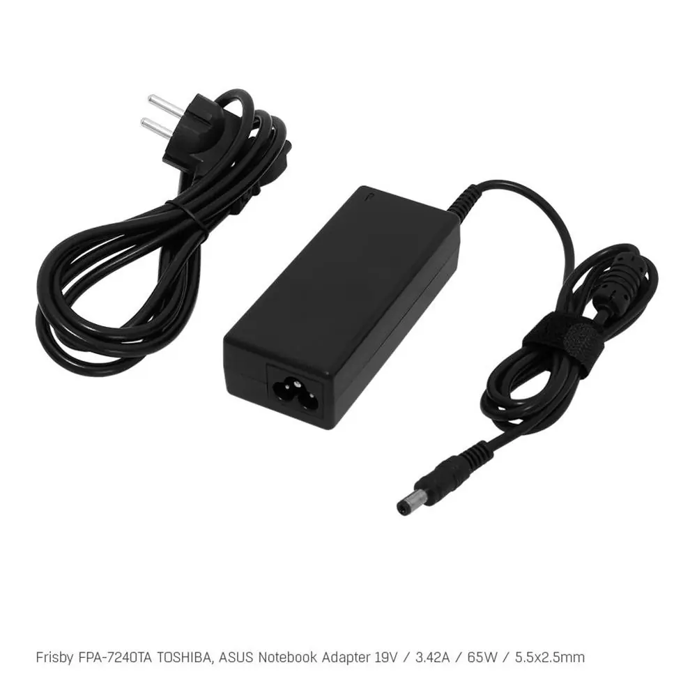Frisby FPA-7240TA Notebook Adaptör (Toshiba, Asus) 19V 3.42A (Uç Boyutu : 5.5 x 2.5mm) 1
