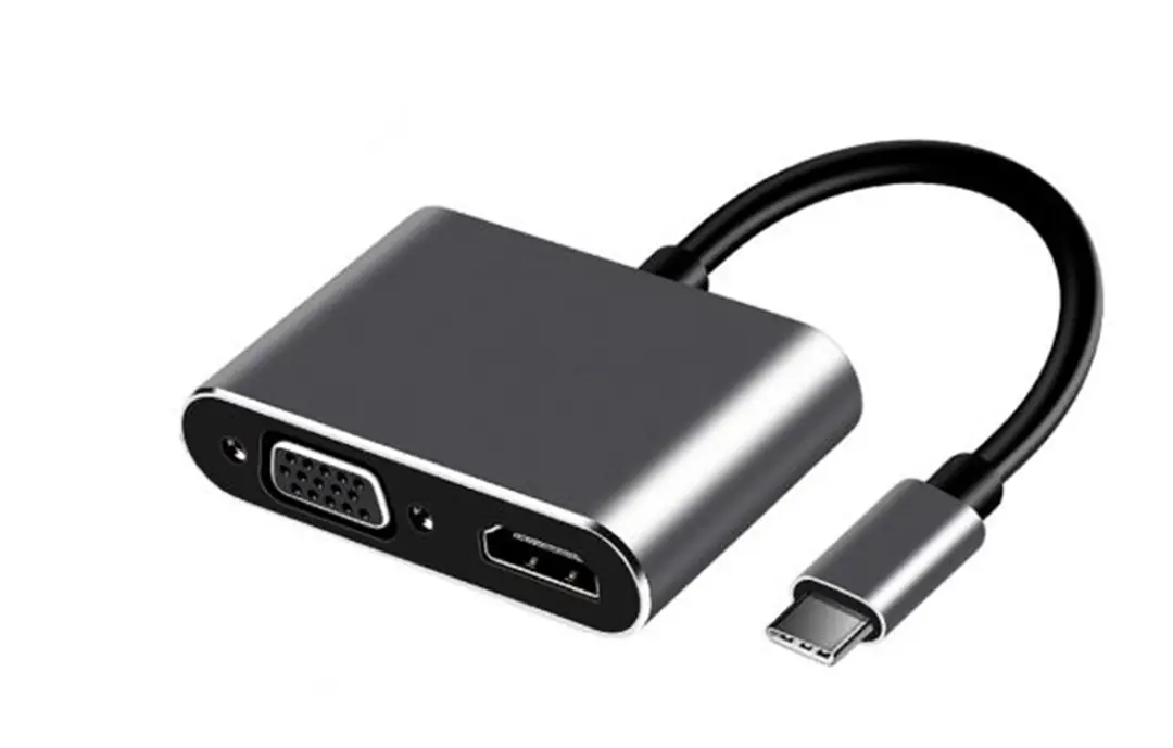 FRISBY FA-7678C Type-c - HDMI+VGA 4Kx2K Adaptör 1