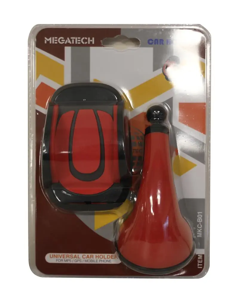 Megatech MKC-B02 Kırmızı Vakumlu Araç Tutucu 1
