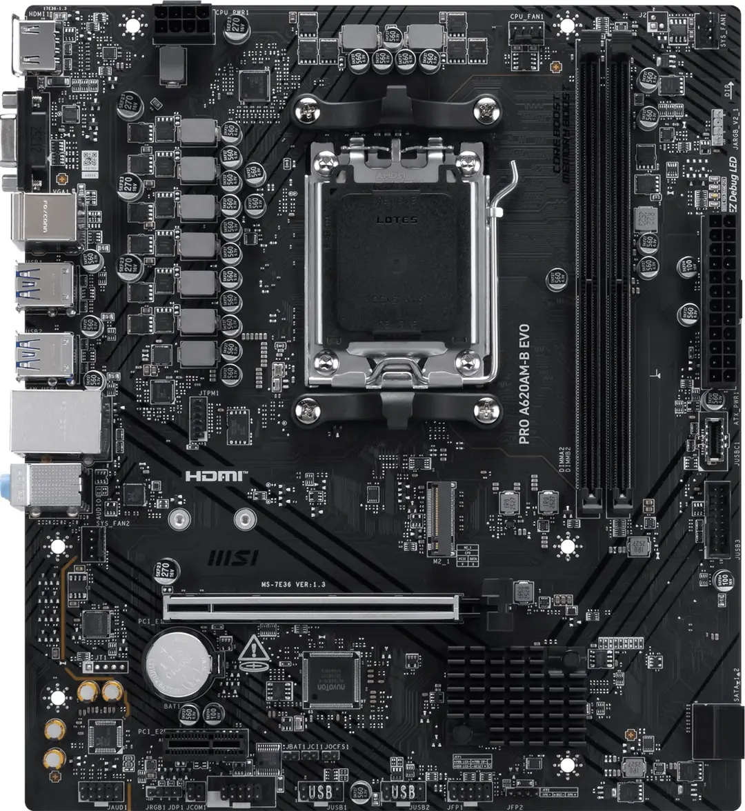 MSI MB PRO A620AM-B EVO