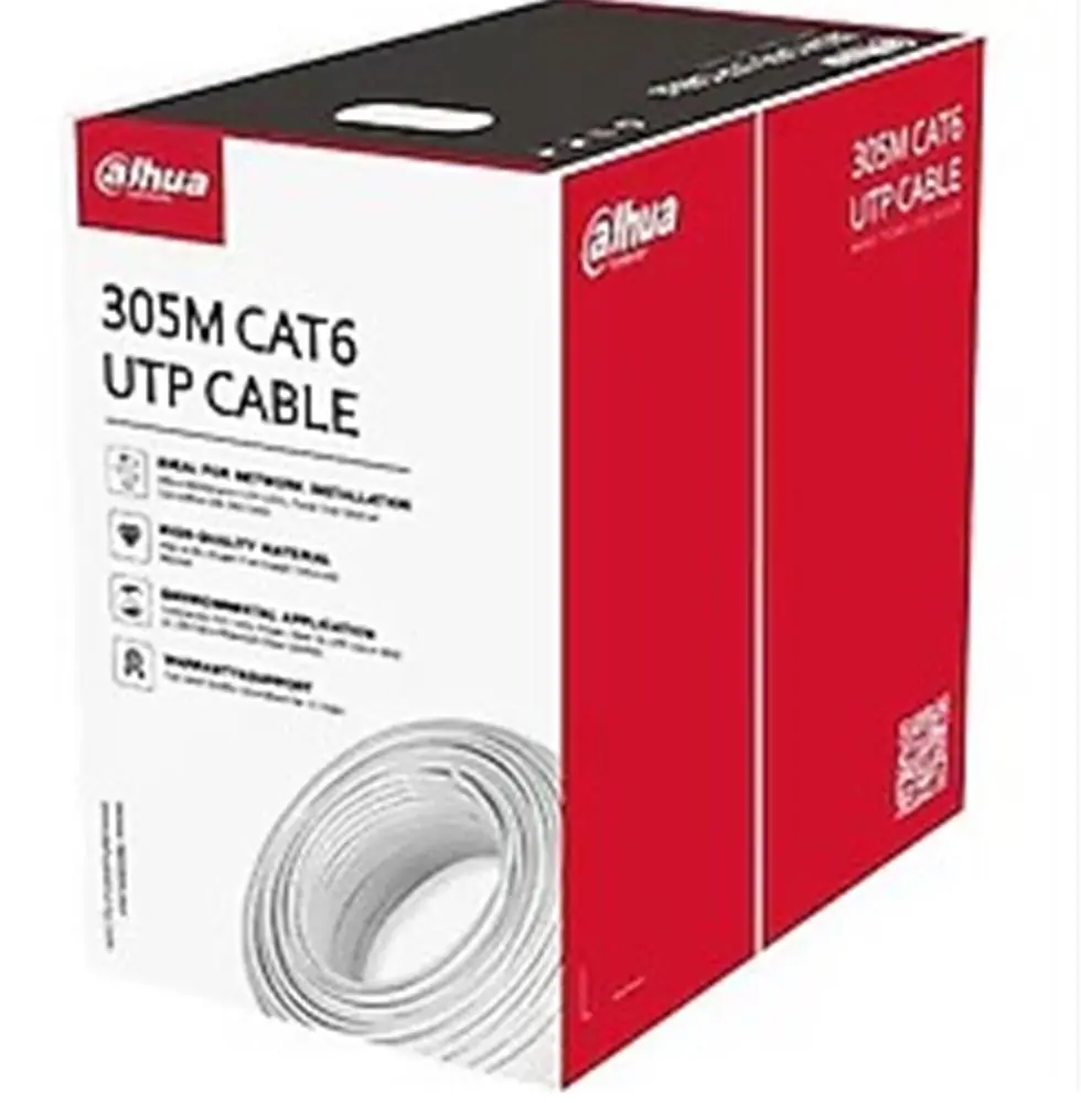 Dahua PFM920I  Saf Full Bakır Cat6 Kablo Beyaz 305 Metre İç Ortam