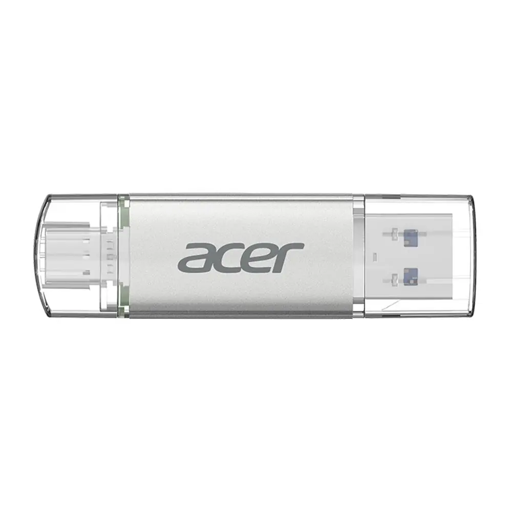 Acer 16GB USB 3.2 UT300-16GB USB-A+USB-C Çift Taraflı Metal Flash Bellek