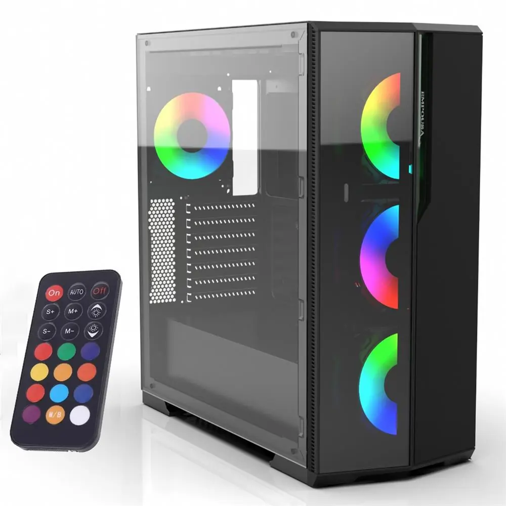 Inca Emg-17XB 4X1200mm Kumandalı ARGB Fan Gaming Computer Case 1