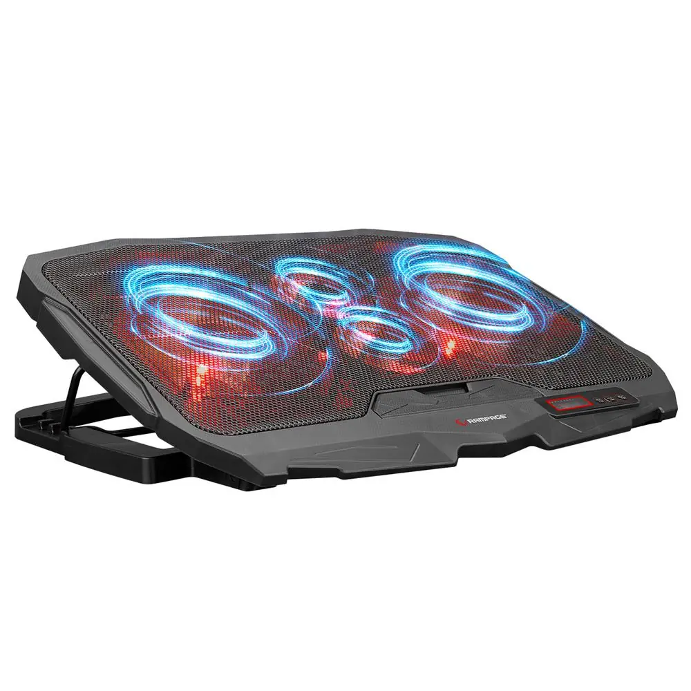 Addison Rampage AD-RC4 COLDBREEZE Kırmızı Ledli Işıklı Fan 15"-17" Notebook Soğutucu Stand 1