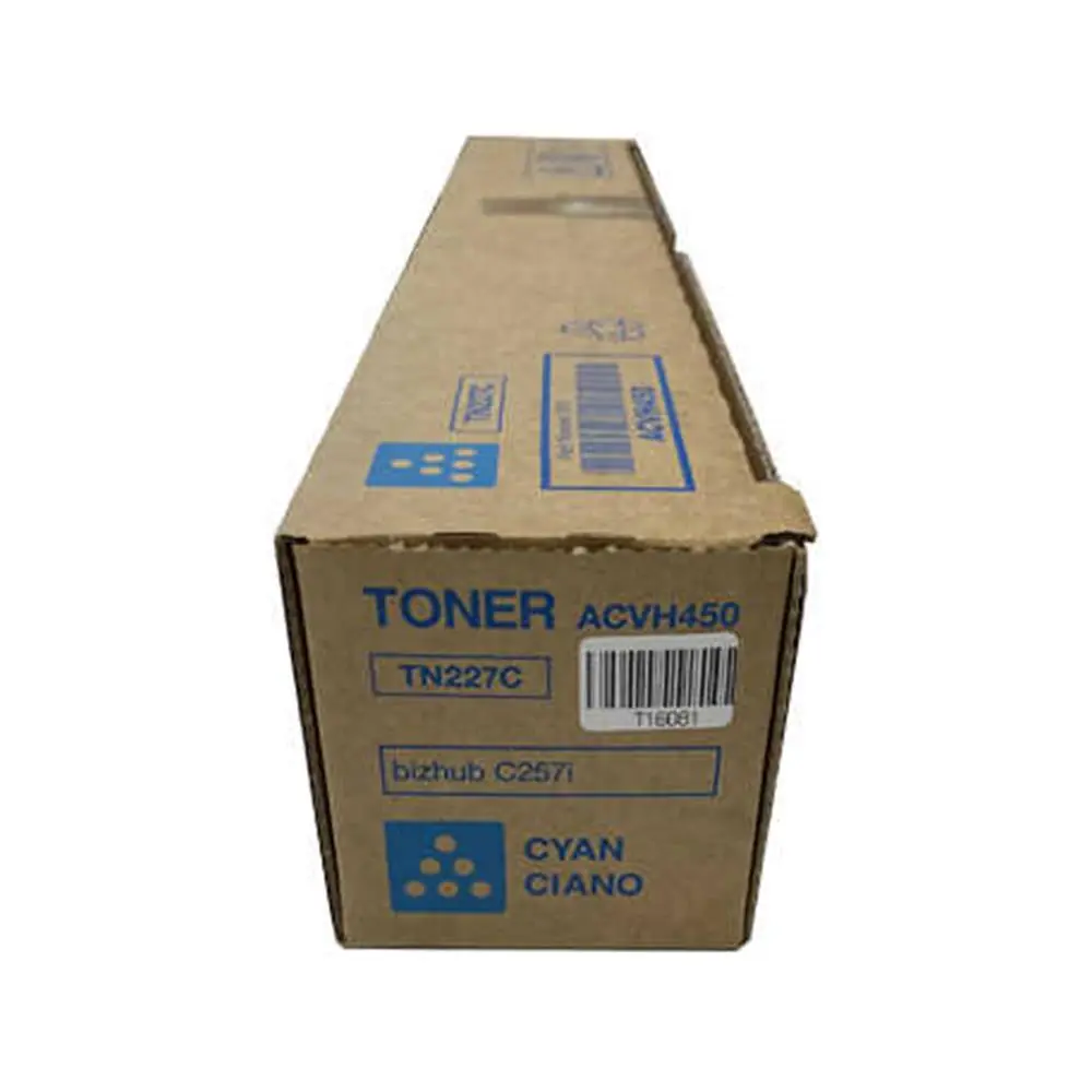 Konica Minolta TN-227C Cyan Mavi  Orjinal Fotokopi Toneri Bizhup C257i 24.000 Sayfa 1