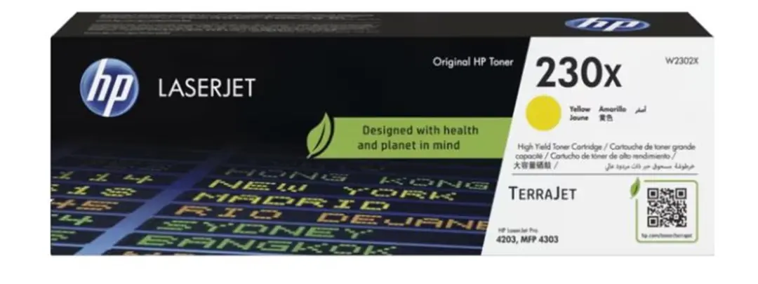HP 230X Yellow Sarı 5.500 Sayfa Toner W2302X 1
