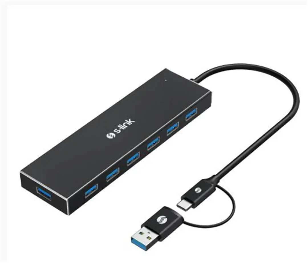 S-link SW-U317 USB 3.0 7 Port Hub Çevirici Adaptör 1