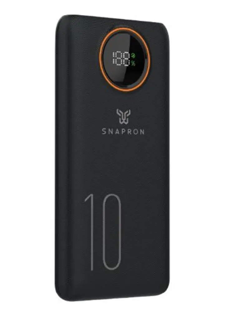 Snapron SNP-3012 10.000 Mah LCD Ekran Dahili Kablolu 22.5w Hızlı Şarj Powerbank