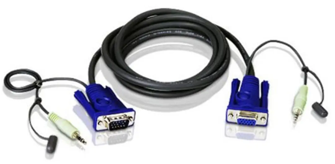 Aten 2L-2402A Vga-Audio Cable  (1,8 Metre) 1