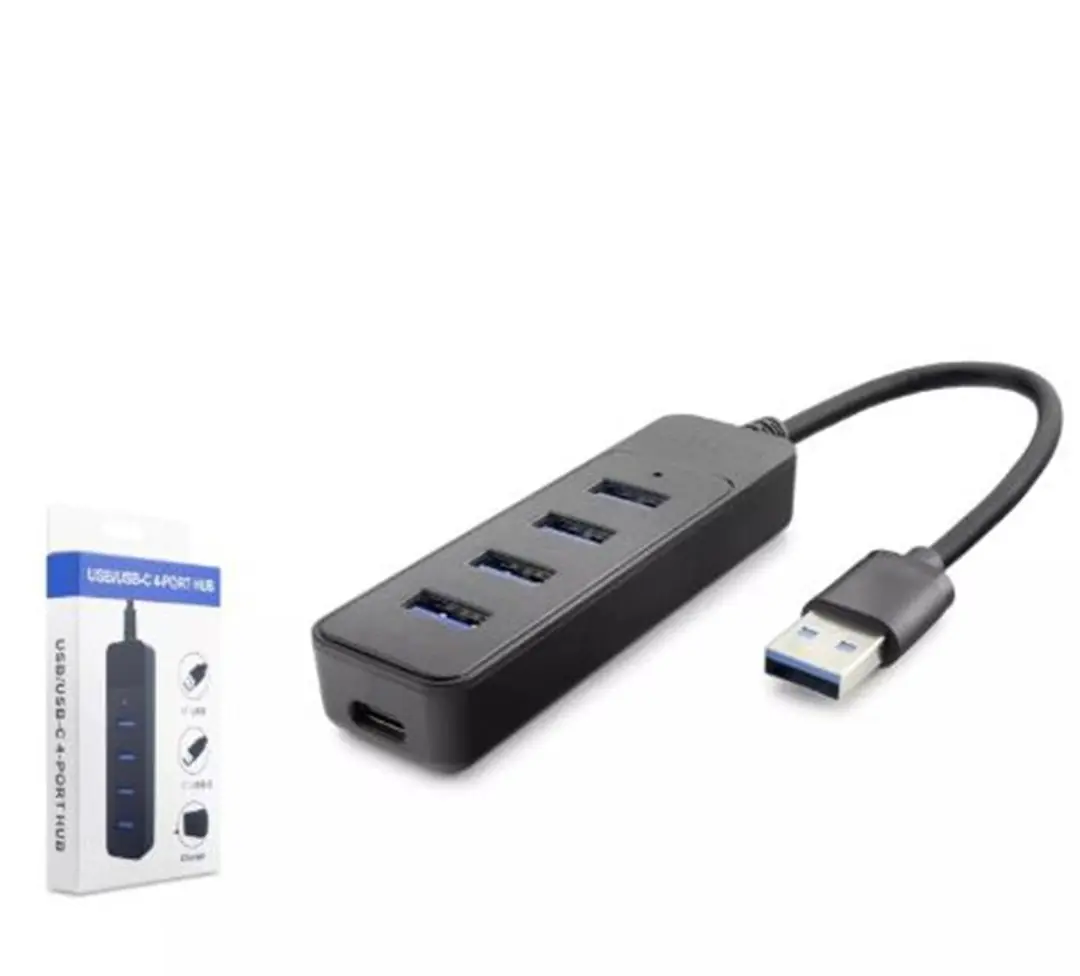 Hadron Hdx7046 Usb Hub 3-Usb3.0 + Type-C 4in1 Siyah 1