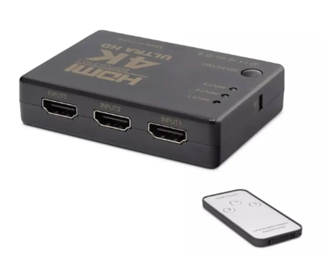 Hadron Hdx1308 3 port Hdmi Switch 3Giriş 1Çıkış 4K Kumandalı 1
