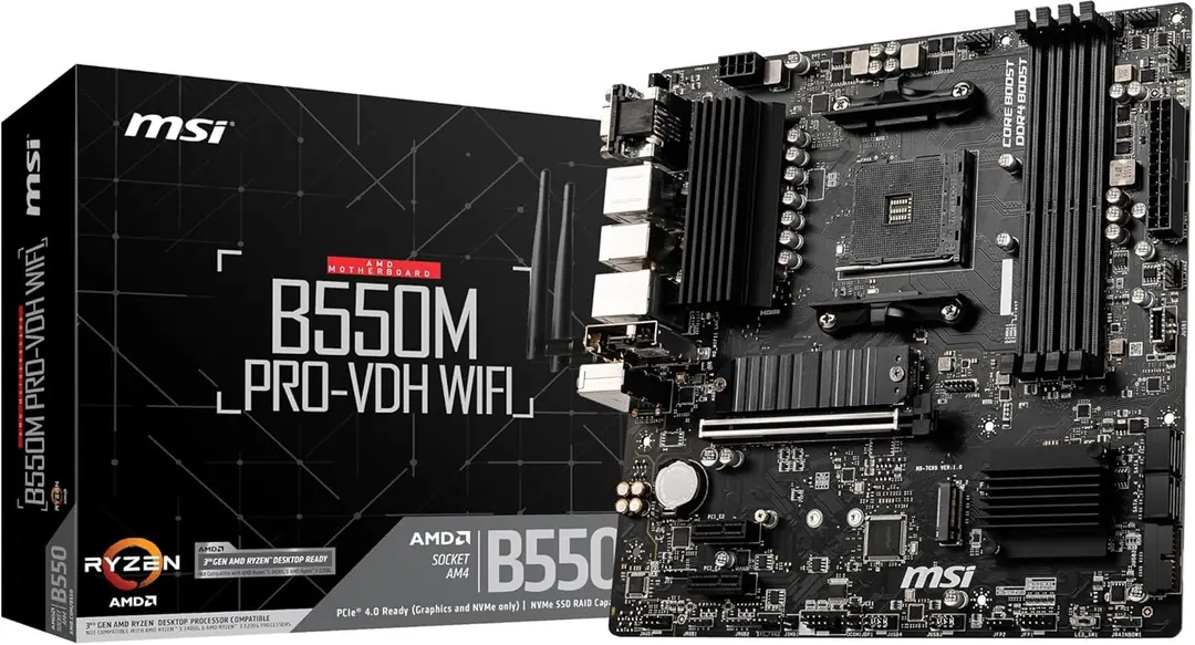 Msi B550M PRO-VDH WiFi 4400mhz(OC) M.2 AM4 mATX Anakart