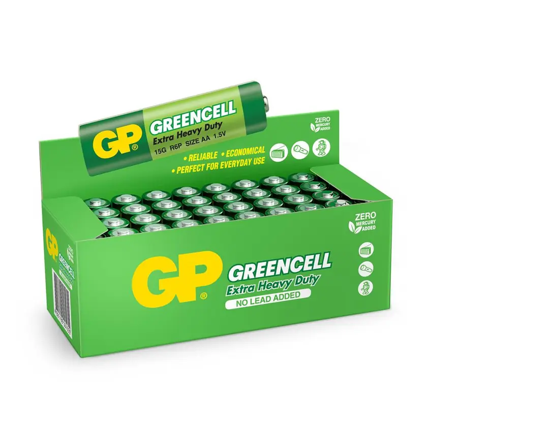 Gp Greencell R6 AA Boy Çinko Kalem Pil 40'lı Paket GP15G-2S4 1