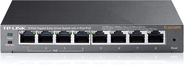 TP-LINK TL-SG108PE 8 PORT GIGABIT SWITCH