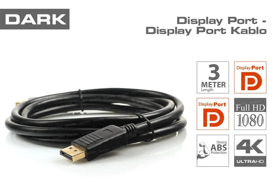 Dark DK-CB-DPL300 3Mt Display Erkek To Display Erkek 1