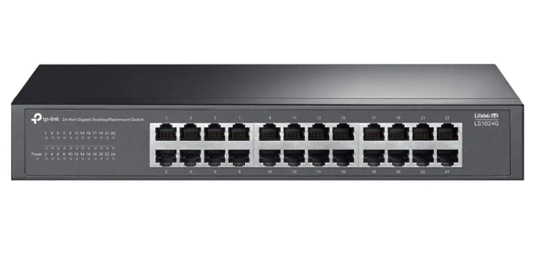 Tp-Link LS1024G 24 Port 10-100-1000 Mbps Switch Metal Kasa 1