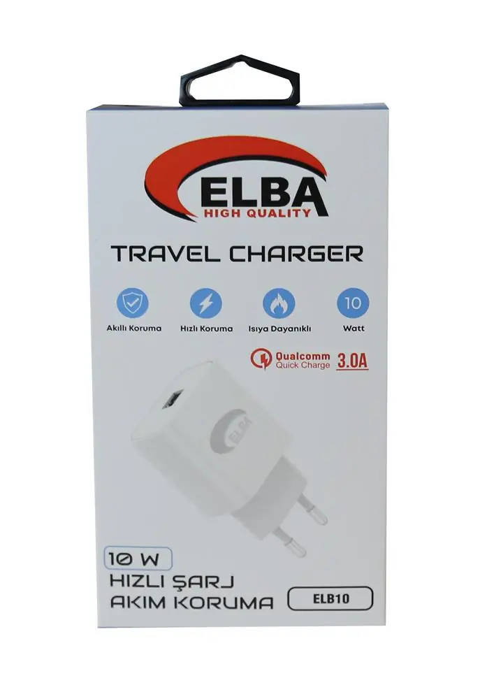 Elba Elb10 10W 3.0A Hızlı Şarj Akıllı Koruma Usb EV Şarj Kafa