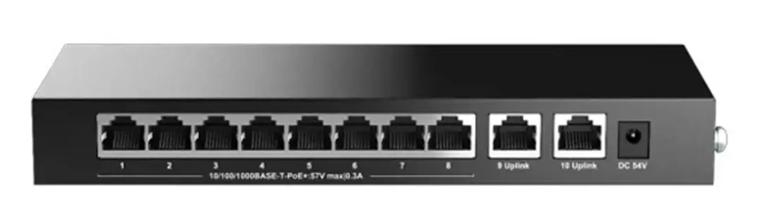 H3C Magic BS210T-HP 8 Port Poe+ 2 Port Uplink 10-100-1000 Mbps 110W Metal Kasa Swich 1