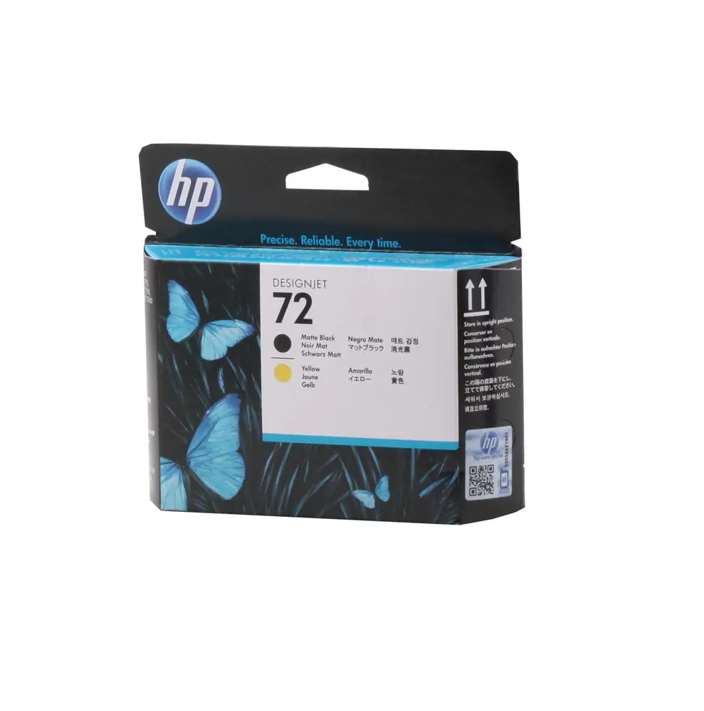 HP  C9384A 72 Matte Black-Yellow Mat Siyah-Sarı Baskı Kafası C9384A 1