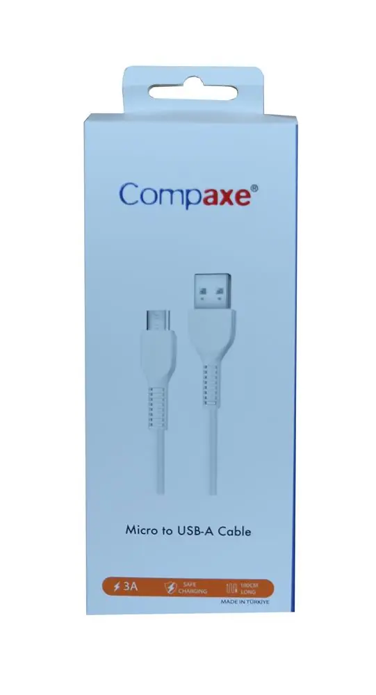 Compaxe CTK-SLU Usb To Lightning 3 Amper (Küçük Kutulu) Kablo