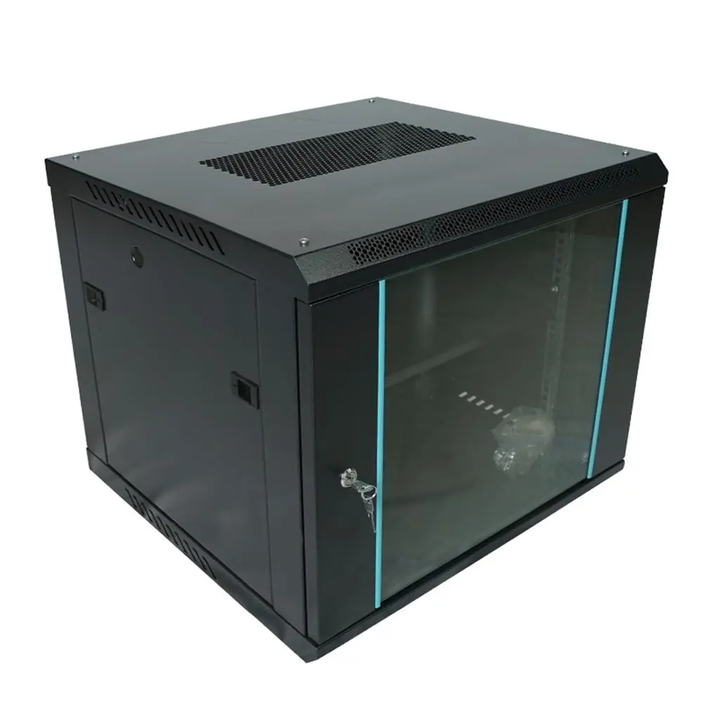 Racksan MT-6609S 9U Duvar Tipi Kabinet (500-600-600) Raf+Fan+Priz