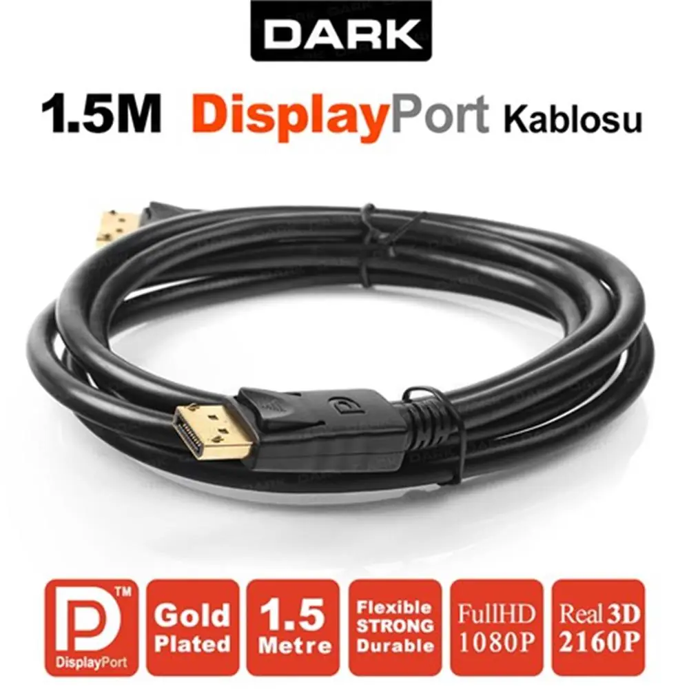 Dark DK-CB-DPL150 Display Erkek To Display Erkek 1,5MT 1