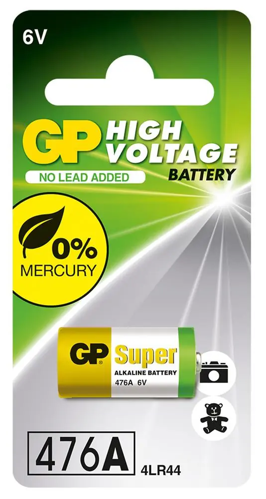 GP GP476A 4LR44 6V Yüksek Voltaj Alkalin Pil 1