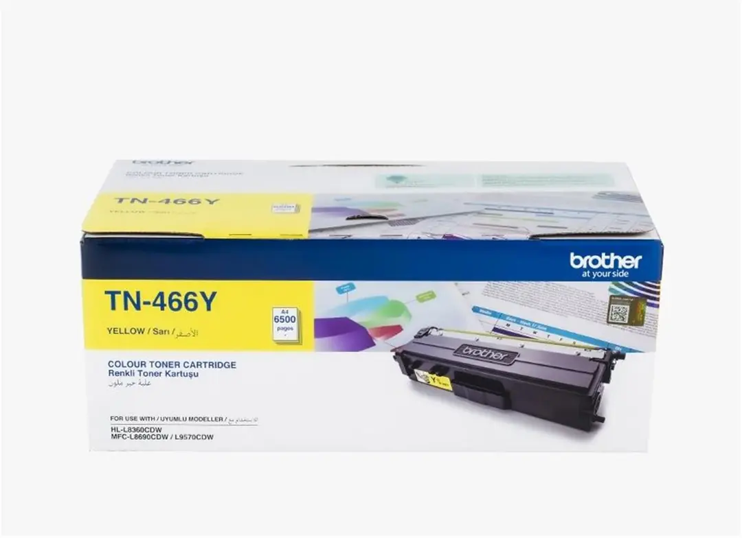 Brother TN-466Y 6.500 Sayfa Yellow SarıToner HL-8360 MFC-8690 1