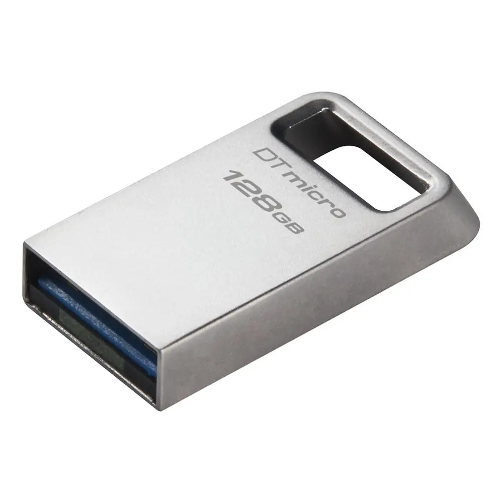 Kingston DTMC3G2-128GB DataTraveler Micro 200MB-s Metal USB 3.2 Gen 1 Flash Bellek 1