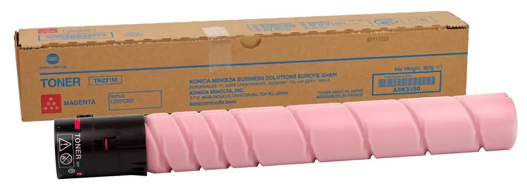 Konica Minolta TN-221M Magenta Kırmızı Orjinal Fotokopi Toneri Bizhup C227-287-367 21.000 Sayfa 1
