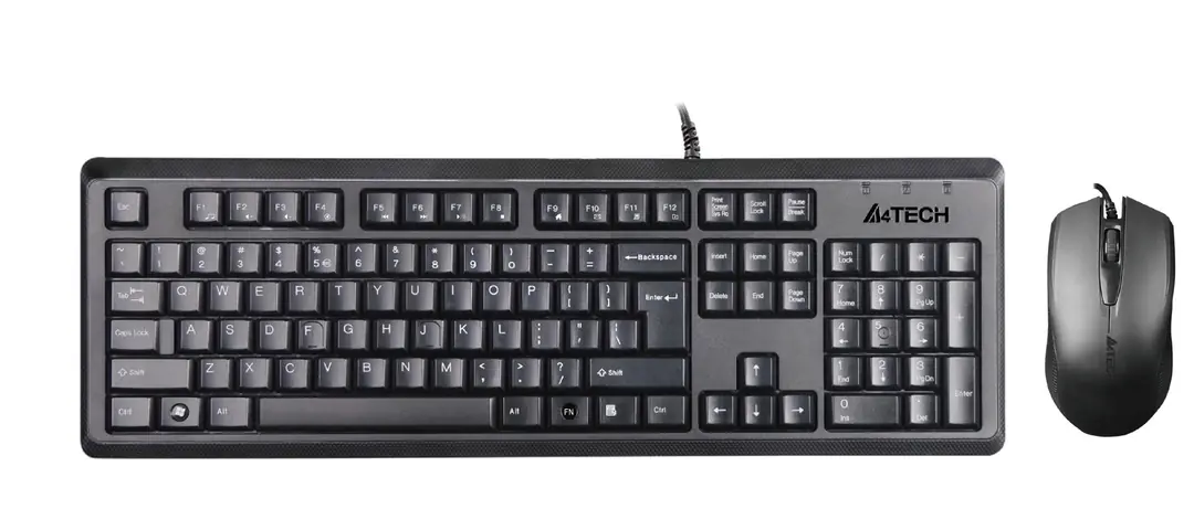 A4 Tech Kr-9276 Q Usb Fn Multimedya Klavye+Optik Kablolu Mouse Set 1