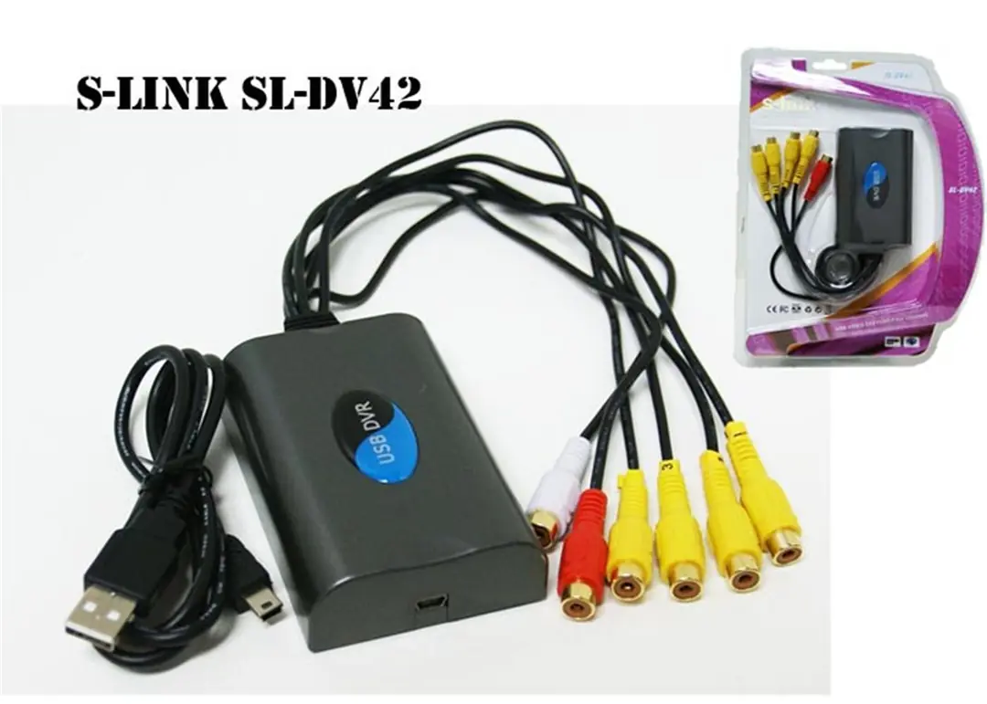 S-link SL-DV42 Usb To DVR 4 Port Adaptör 1